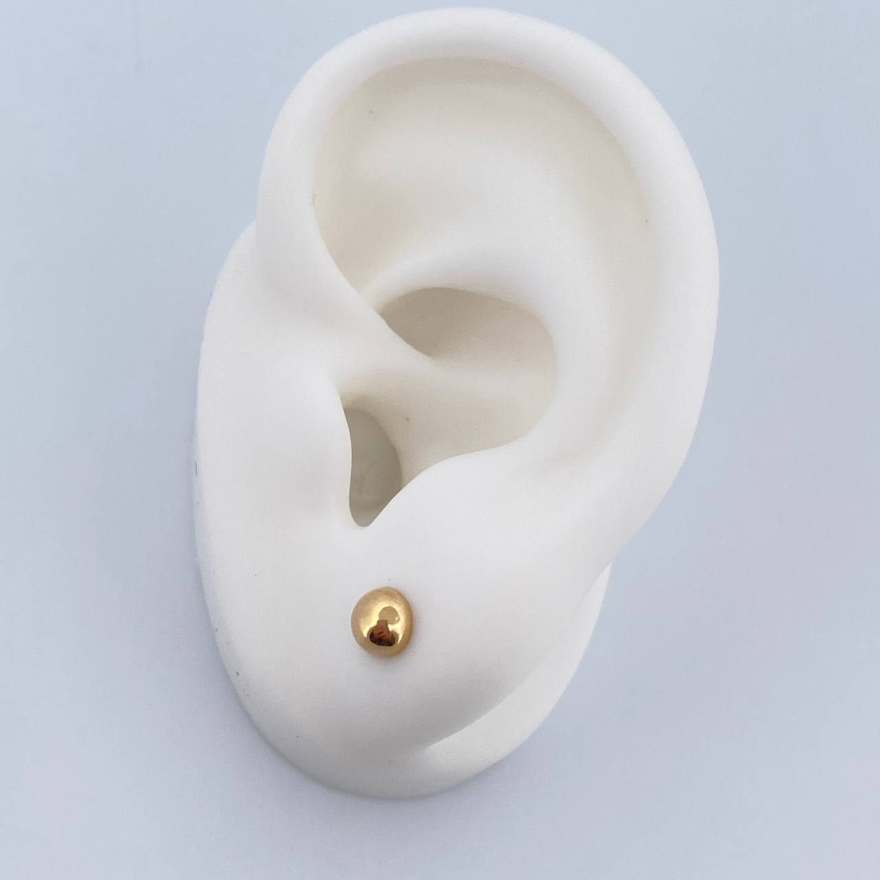 Topos Media Bola 0.45gr / 5mm Lisa Oro Amarillo 18K &