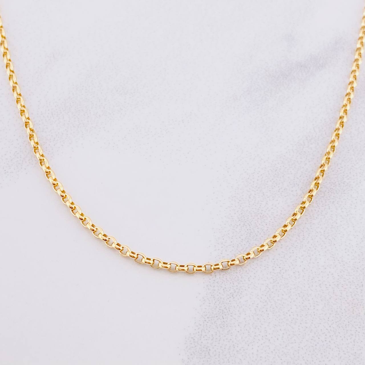 Cadena Rolo 2.35g / 20 in / 1.9mm Oro Amarillo 18K