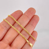 Cadena Lazo 3.9g / 24 in / 2.2mm Oro Amarillo 18K