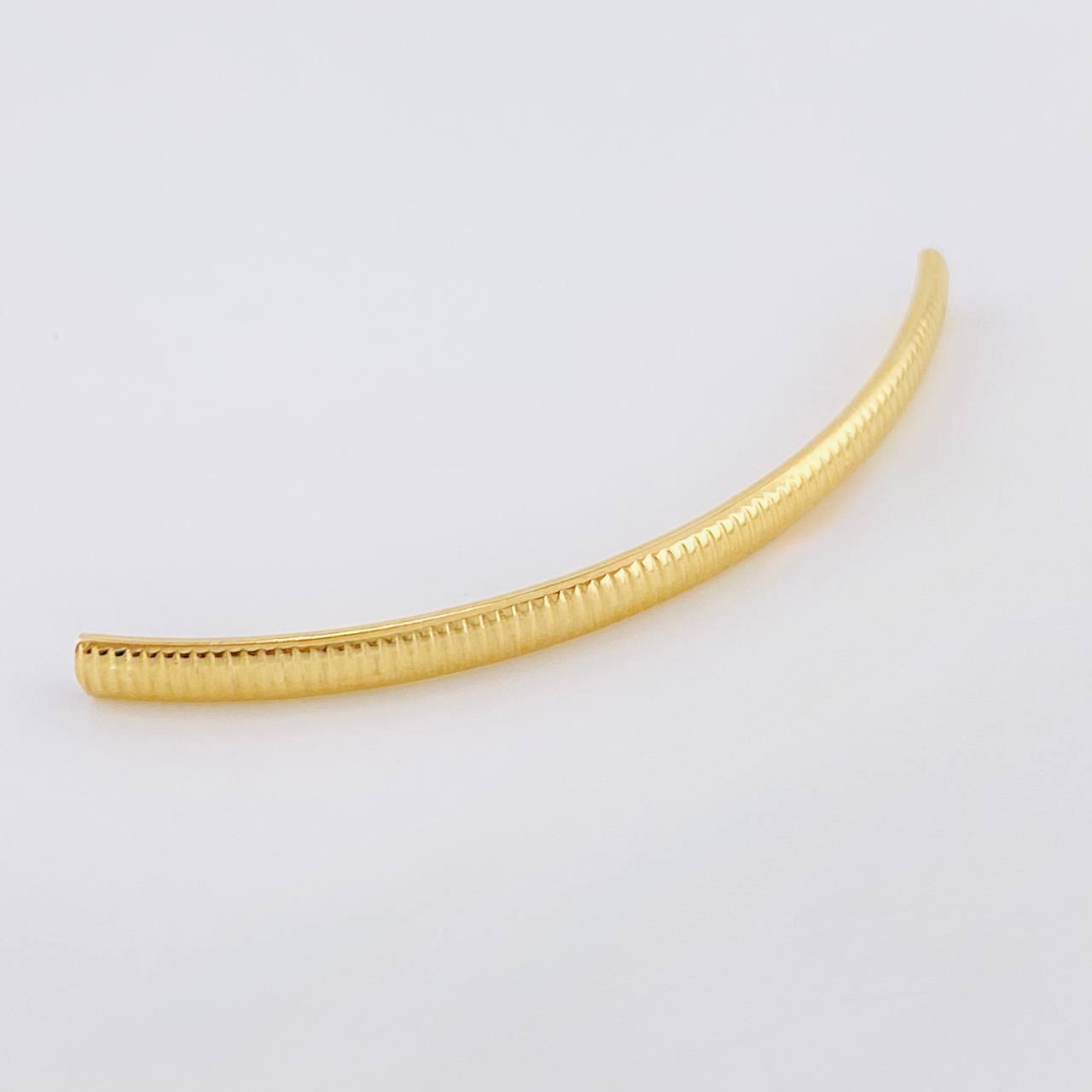Charm Tubular Striped 0.35 g / 1 3/4 in Yellow Gold 18K