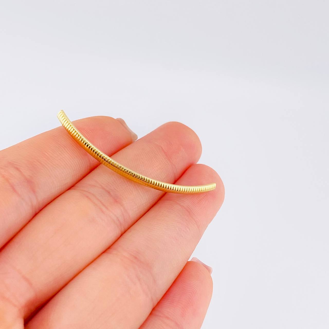 Charm Tubular Striped 0.35 g / 1 3/4 in Yellow Gold 18K