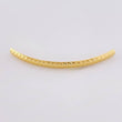 Diamond Cut Tubular Charm 0.3 g / 1 3/4 in 18K Yellow Gold