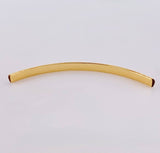 Diamond Cut Tubular Charm 0.3 g / 1 3/4 in 18K Yellow Gold