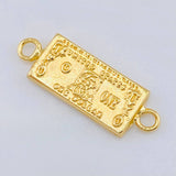 Herraje Dolar 0.55g / 3/4 in Oro Amarillo 18K