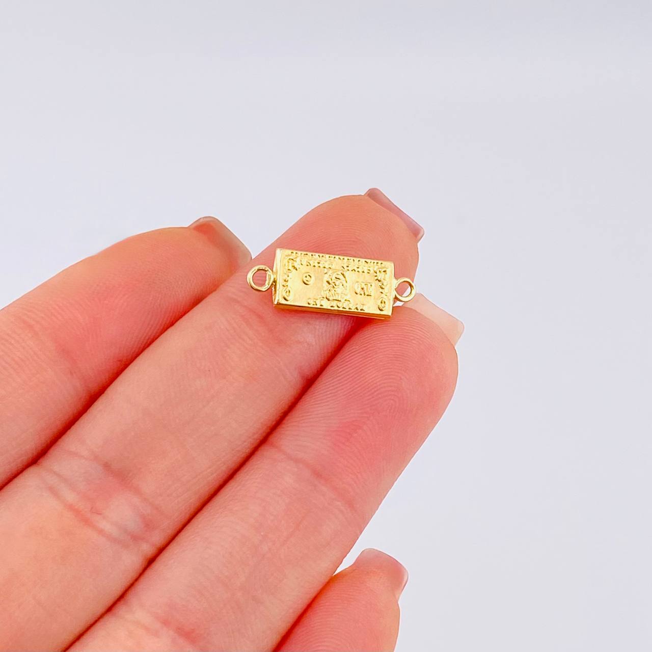 Charm Dollar 0.5g / 3/4 in Yellow Gold 18K