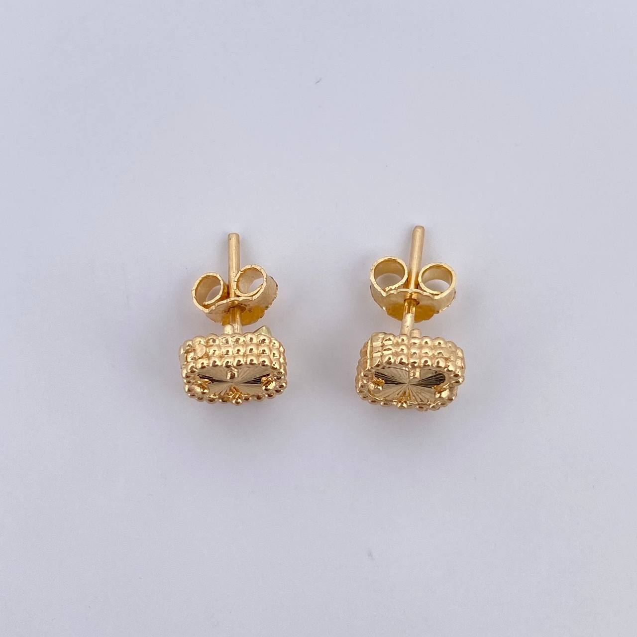 Topos Trebol 2.05gr / Diamantados Oro Amarillo 18K &