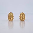Stud Earrings Virgin Guadalupe 0.6gr / 18K Yellow Gold $