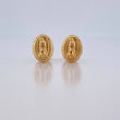 Stud Earrings Virgin Guadalupe 0.55gr / 18K Yellow Gold $