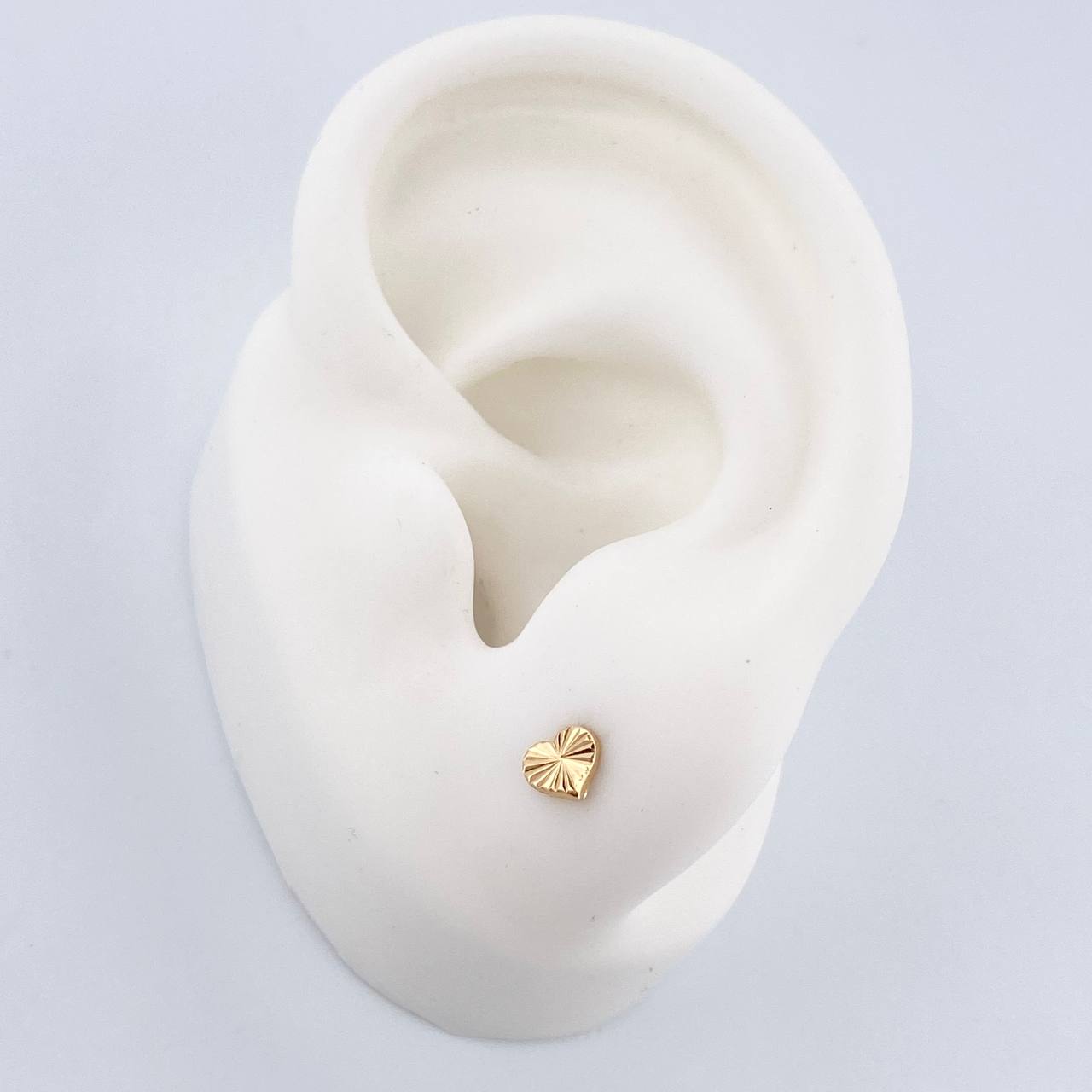 Topos Corazon 0.5gr / Diamantados Oro Amarillo 18K $