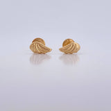 Stud Earrings Wings 0.4gr / 18K Yellow Gold $