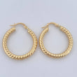 Hoop Earrings Zion 2.8gr / 3.8cm / 18K Gold $