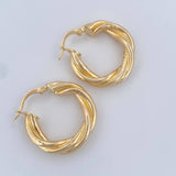 Hoop Earrings Moni 3.6gr / 2.3cm (0.9in) / 18K Gold $