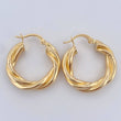 Hoop Earrings Moni 3.6gr / 2.3cm (0.9in) / 18K Gold $