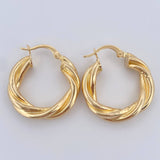 Hoop Earrings Moni 3.6gr / 2.3cm (0.9in) / 18K Gold $