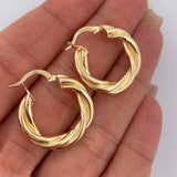 Hoop Earrings Moni 3.6gr / 2.3cm (0.9in) / 18K Gold $