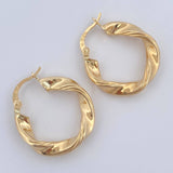 Hoop Earrings Nico 2.75gr / 1.0in / 18K Gold $