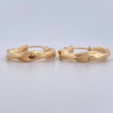 Hoop Earrings Nico 2.75gr / 1.0in / 18K Gold $