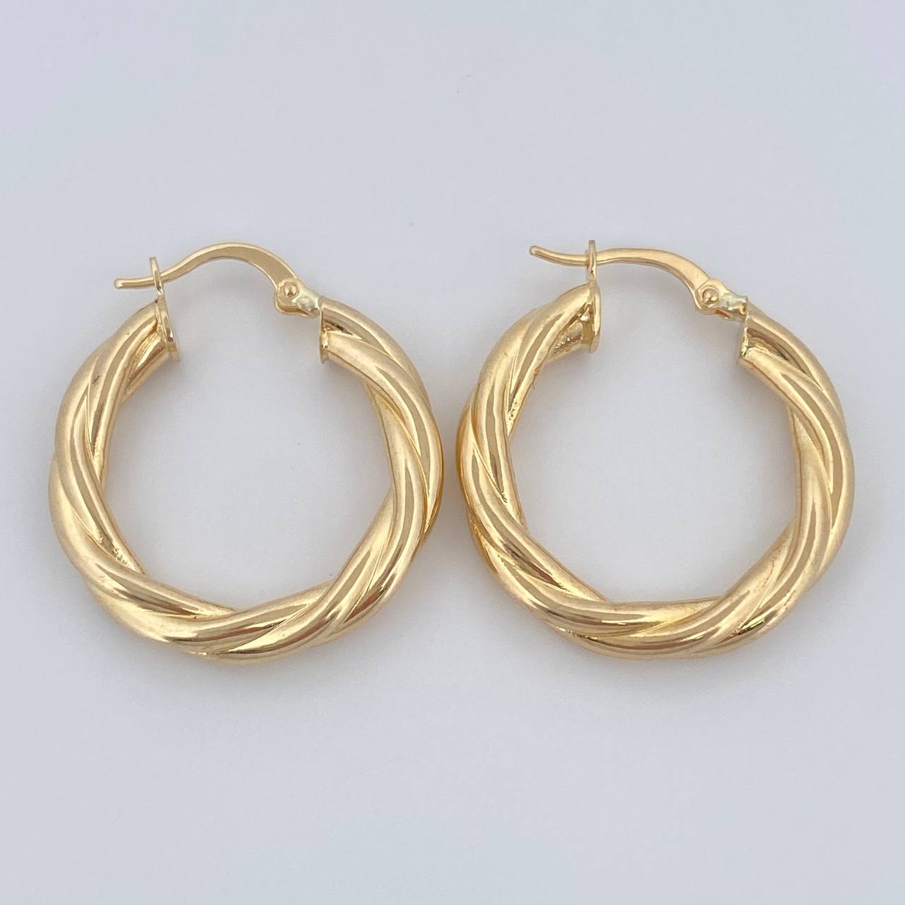 Hoop Earrings Tere 3.65gr / 2.8cm / 18K Gold $