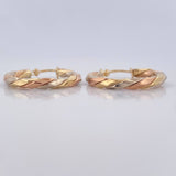 Hoop Earrings Nely 2.15gr / 2.5cm (1.0in) / 18K Gold $