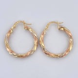 Hoop Earrings Nely 2.15gr / 2.5cm (1.0in) / 18K Gold $