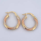 Hoop Earrings Mary 2.2gr / 0.8in / 18K Gold $