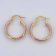 Hoop Earrings 1.95gr / 2cm / 18K Gold $