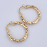 Hoop Earrings Axel 2.05gr / 2.3cm (0.9in) / 18K Gold $