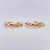 Hoop Earrings Axel 2.15gr / 2.5cm / 1.0in / 18K Gold $
