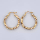 Hoop Earrings Axel 2.05gr / 2.3cm (0.9in) / 18K Gold $