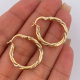 Hoop Earrings Axel 2.1gr / 2.5cm / 18K Gold $