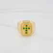 Anillo Cruz 3.95 g / T8 3/4 Oro Amarillo 18K