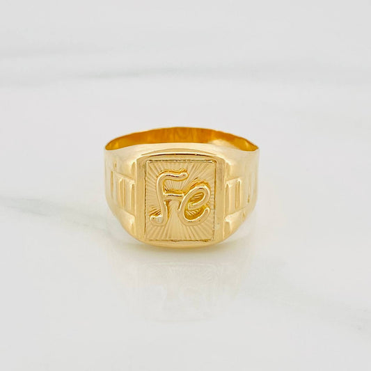 Anillo Fe 3.35 g / T9 1/4 Oro Amarillo 18K