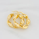 Candongas Demi 4.9 g / 1 1/4 in Oro Amarillo 18K