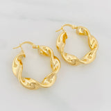 Candongas Demi 4.9 g / 1 1/4 in Oro Amarillo 18K