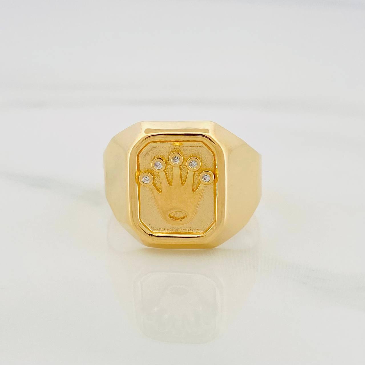 Anillo Corona 3.6 g / T11 Oro Amarillo 18K