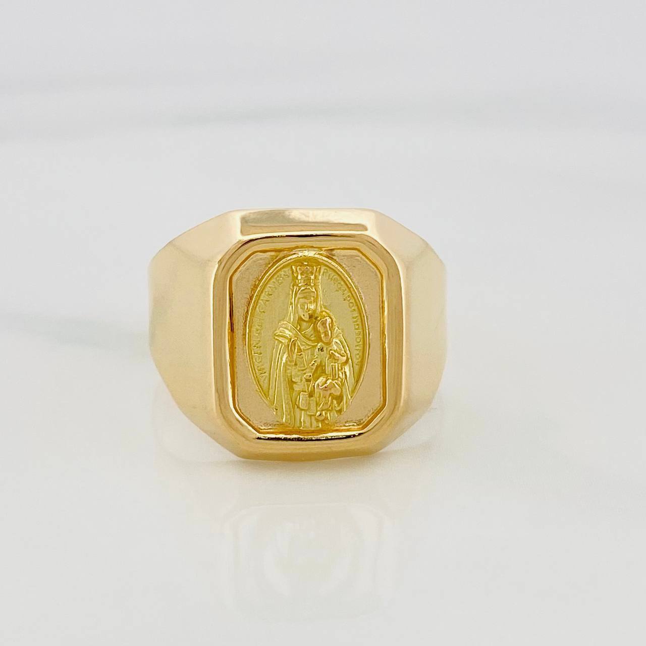 Anillo Virgen Del Carmen 3.55 g / T9 Oro Amarillo 18K