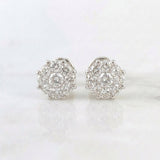 Topos Diamante Flush 1,04 Qts 2.1 g / in / 4 mm Oro Blanco 18K