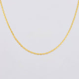 Cadena Plana 1.3 g / 20 in / 1.25 mm Oro Amarillo 18K