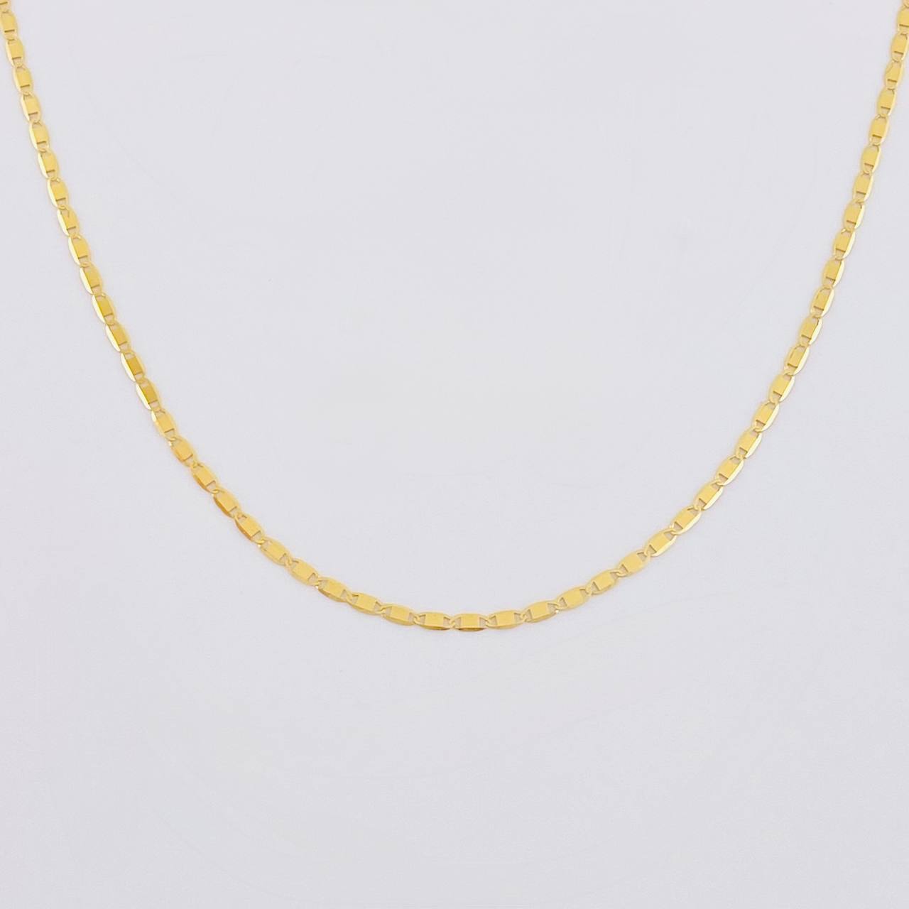 Cadena Plana 1.35 g / 19 3/4 in / 1.25 mm Oro Amarillo 18K