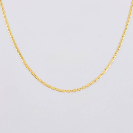 Cadena Plana 1.8g / 20 in / 1.4mm Oro Amarillo 18K
