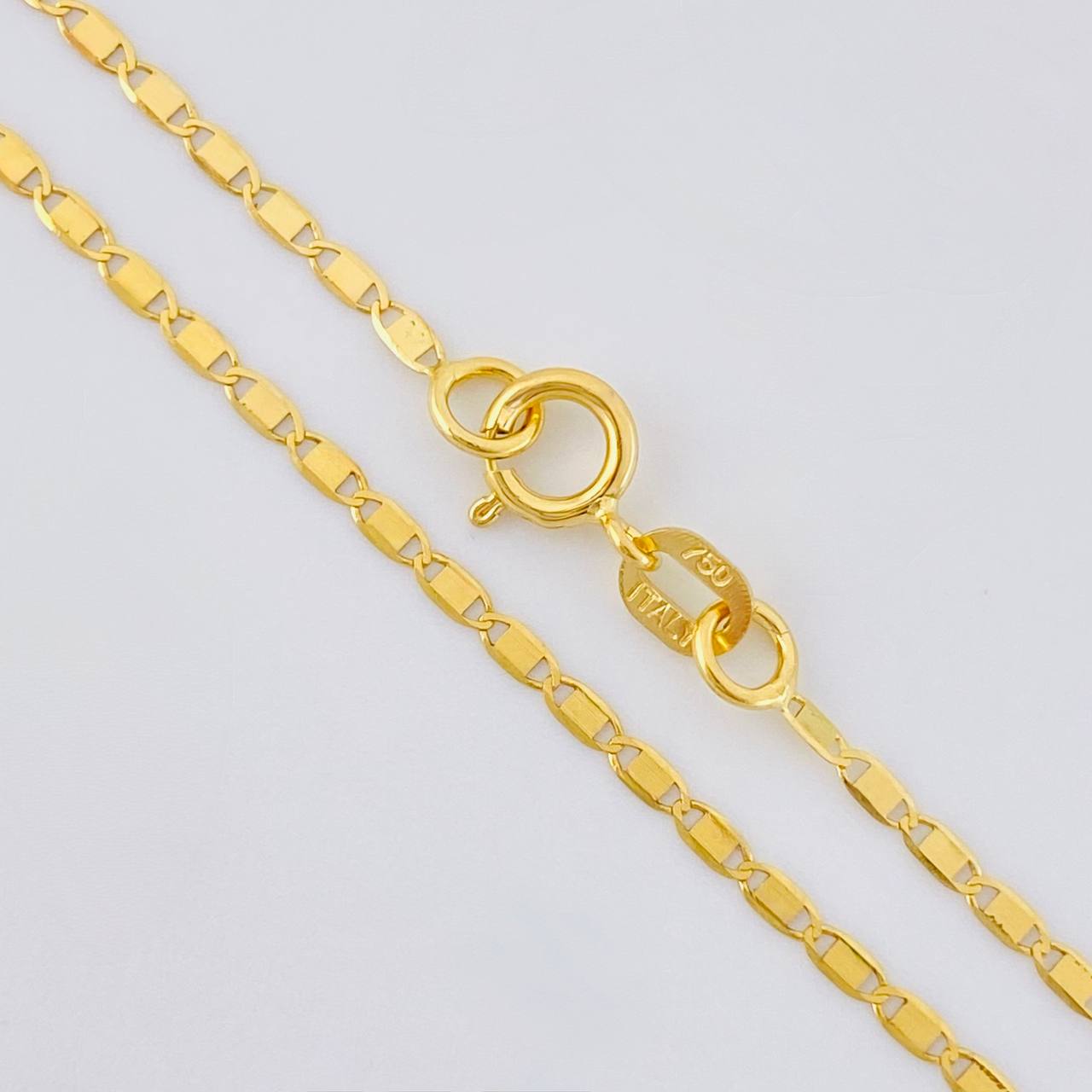 Flat Anchor Chain 1.15 g / 19 3/4 in / 1.25 mm Yellow Gold 18K