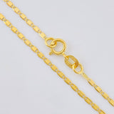 Flat Anchor Chain 1.15 g / 19 3/4 in / 1.25 mm Yellow Gold 18K
