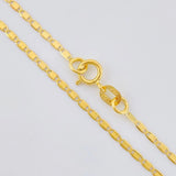 Cadena Escalera Plana 2.2 g / 19 3/4 in / 1.6 mm Oro Amarillo 18K