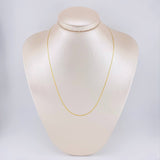 Flat Anchor Chain 1.2 g / 17 3/4 in / 1.25 mm Yellow Gold 18K