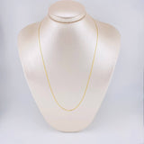 Cadena Plana 1.8g / 20 in / 1.4mm Oro Amarillo 18K