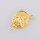 Charm Crucero Virgen Del Carmen 0.95 g / 3/4 in Yellow Gold 18K