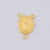 Charm Crucero Virgen De La Milagrosa Marco 1 g / 3/4 in Yellow Gold 18K