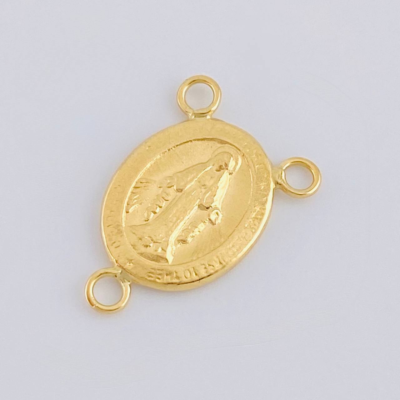 Charm Crucero Virgen De La Milagrosa Marco 0.7 g / 1 in in 18K Yellow Gold