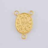 Charm Crucero Virgen De La Milagrosa Marco 1 g / 3/4 in Yellow Gold 18K