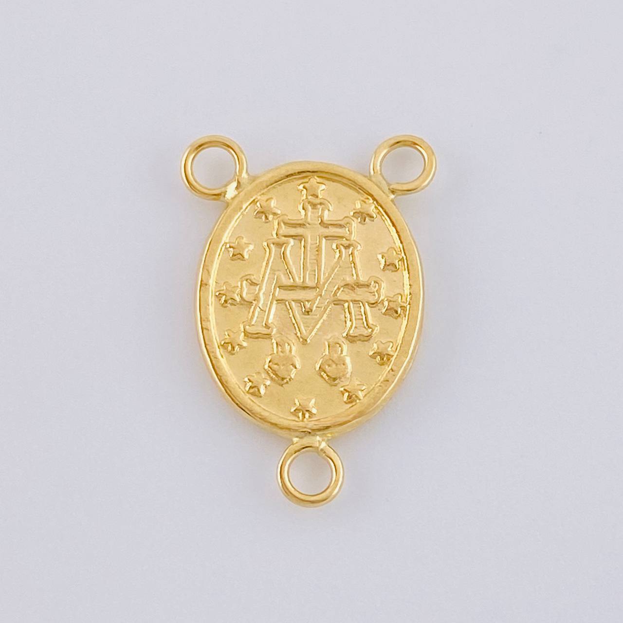 Charm Crucero Virgen De La Milagrosa Marco 0.7 g / 1 in in 18K Yellow Gold